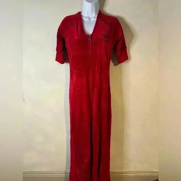 Y2K vintage EchoRed‎ velour jumpsuit - Picture 1 of 9
